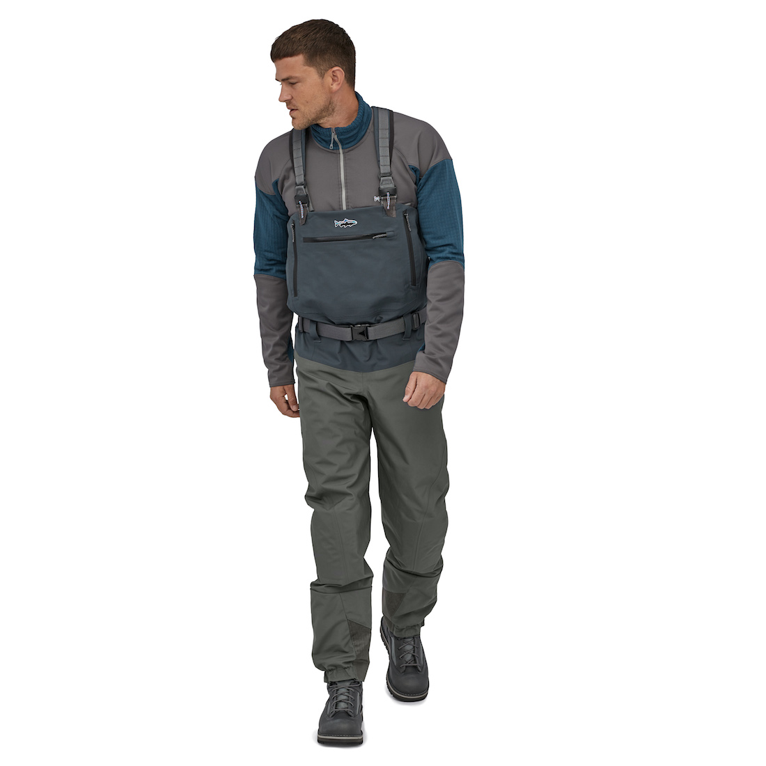 Patagonia-Swiftcurrent-Expedition-Wathose1 Model ist 185 cm und trägt Größe MRM