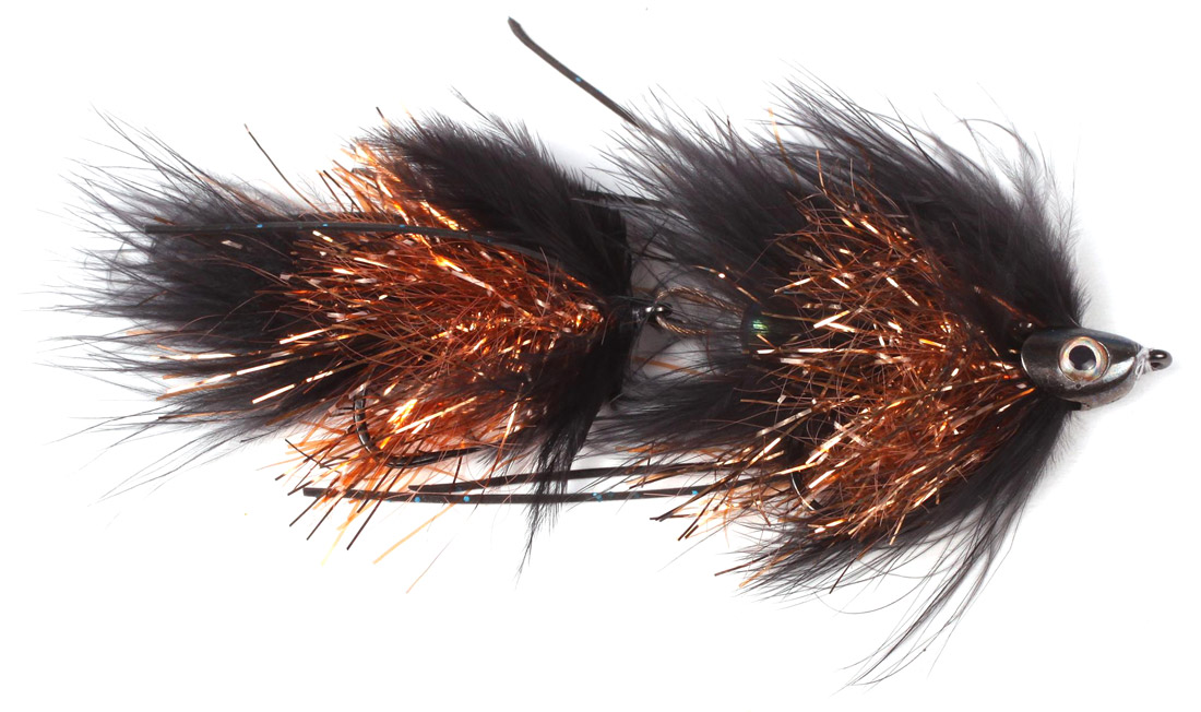 Guideline_Scull_Bunker_Marabou_black_copper Guideline Streamer - Scull Bunker Marabou black/copper