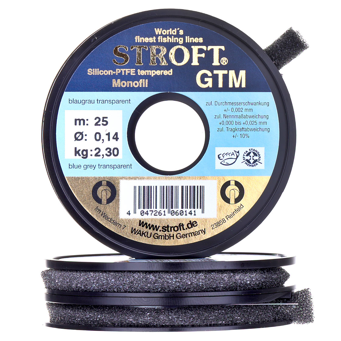 P-01251_Stroft-GTM-Vorfachmaterial-25-m_Spule Stroft GTM Vorfachmaterial 25 m/Spule
