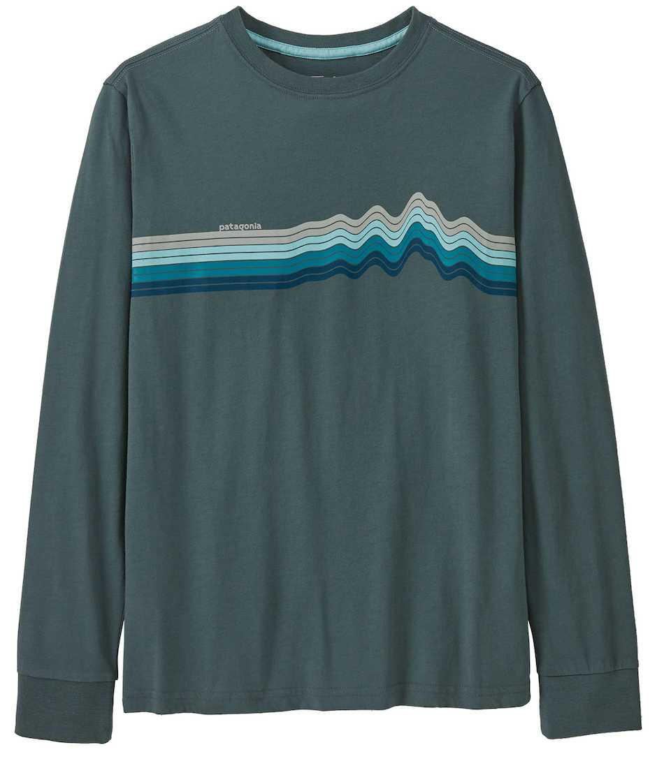 Patagonia Kid's L/S Regenerative Organic Certified Cotton Ridge Rise Langarmshirt NUVG