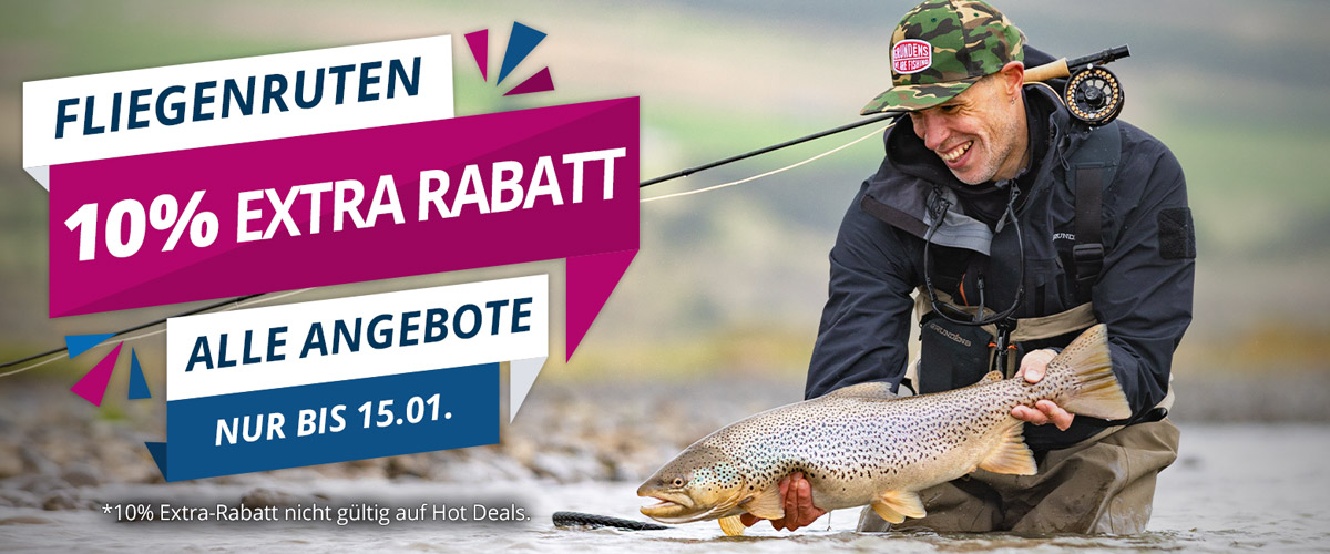10% Extra auf Fliegenruten bis 15.01.