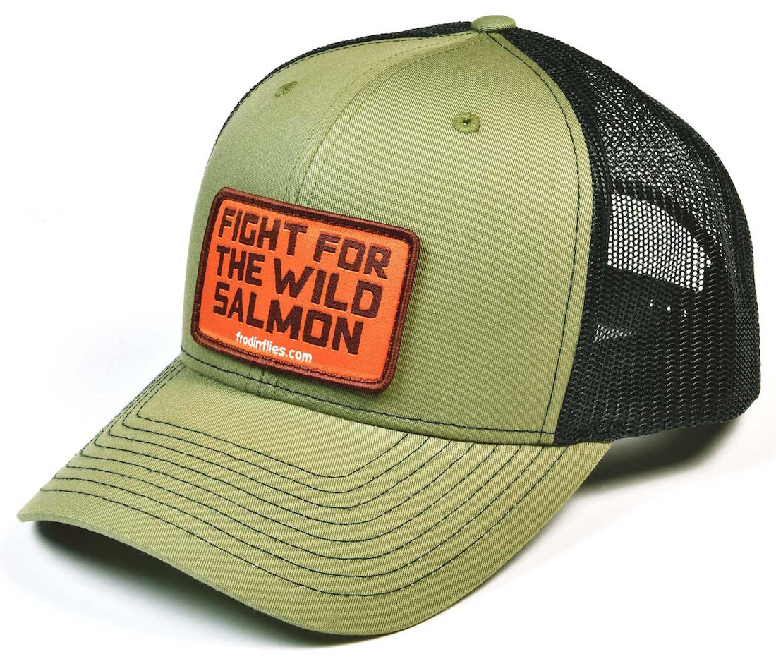 P-26625_Frodin_Flies_Wild_Salmon_Trucker_HAt_Loden_Black_ Frödin Free Wild Salmon Trucker Hat Cap loden black