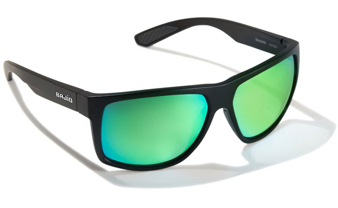 Bajio Polarisationsbrille Boneville - Black Matte (Green Mirror PC)