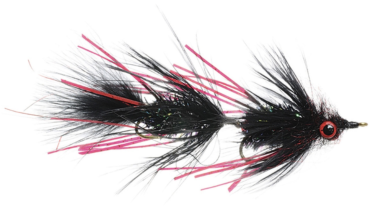 Umpqua Tandem Streamer Circus Peanut Black Blood #4 x #4