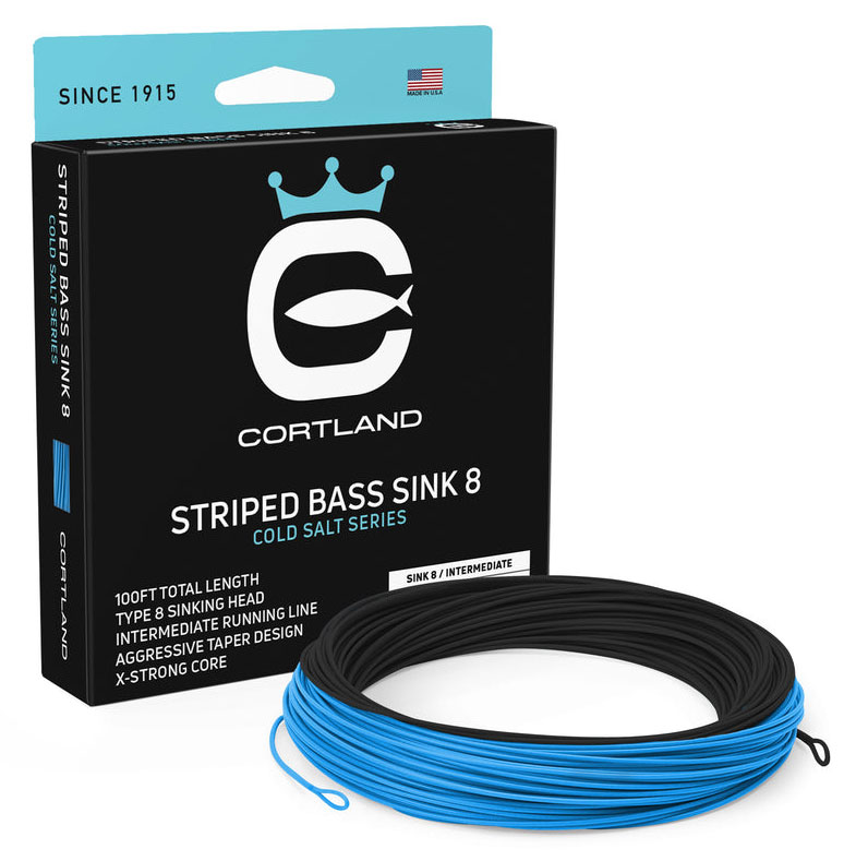Cortland Striped Bass Blitz Wolfsbarsch Fliegenschnur Intermediate/Sink8
