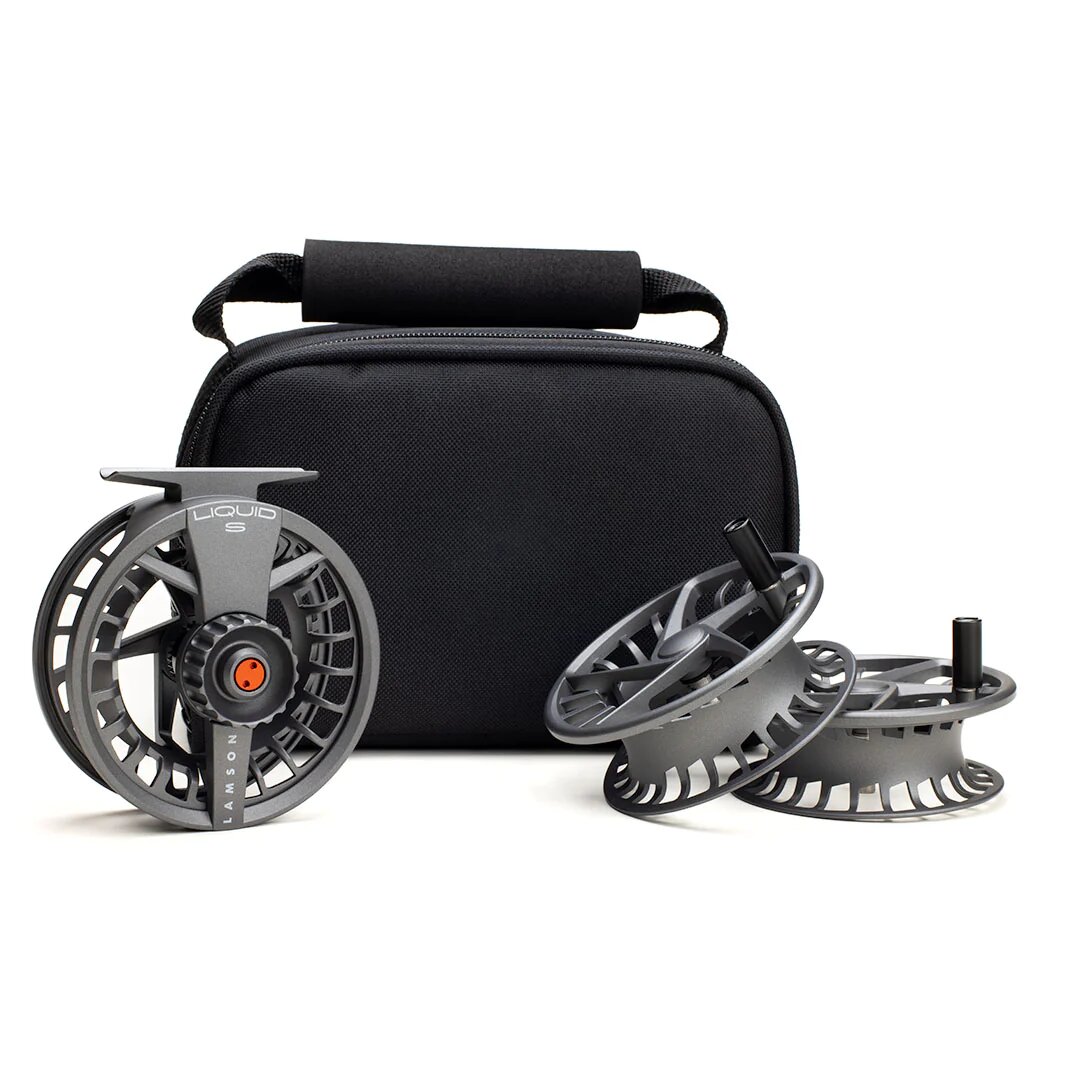Lamson Liquid S Fliegenrolle im Set smoke