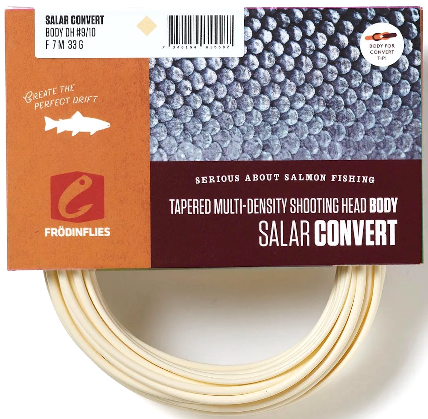 Frödin Salar Convert Short Spey Doublehand Shooting Head Floating Schusskopf