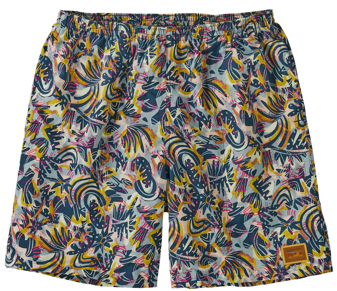 Patagonia M's Baggies Longs - 7 in. Wetwading & Boardshort WBTI - Wild Botanist: Tidal Teal
