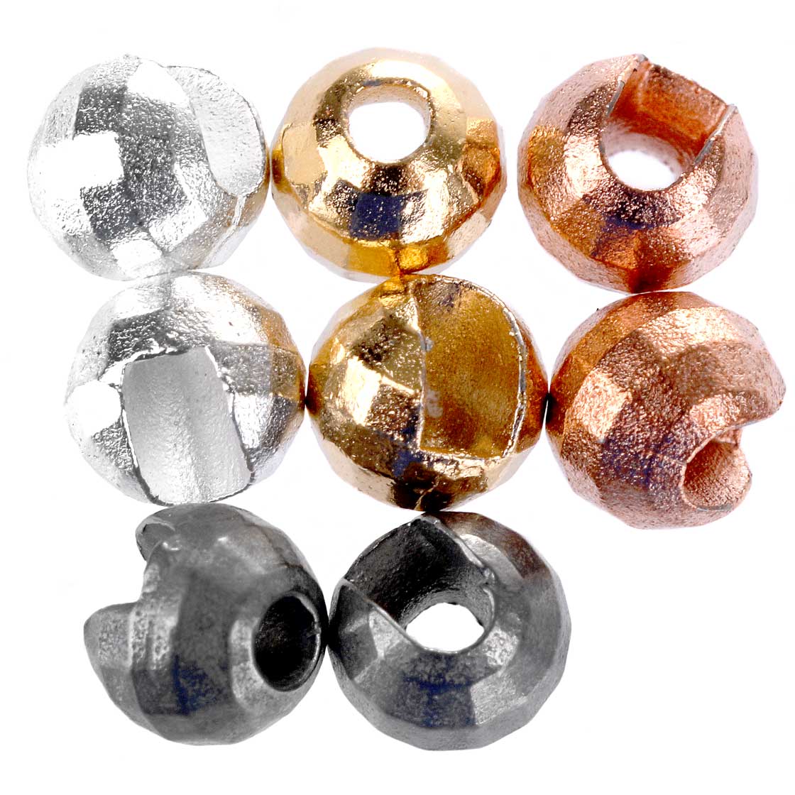 Hanak Tungsten Beads Diamond+ Facetten Schlitzperlen 20pc