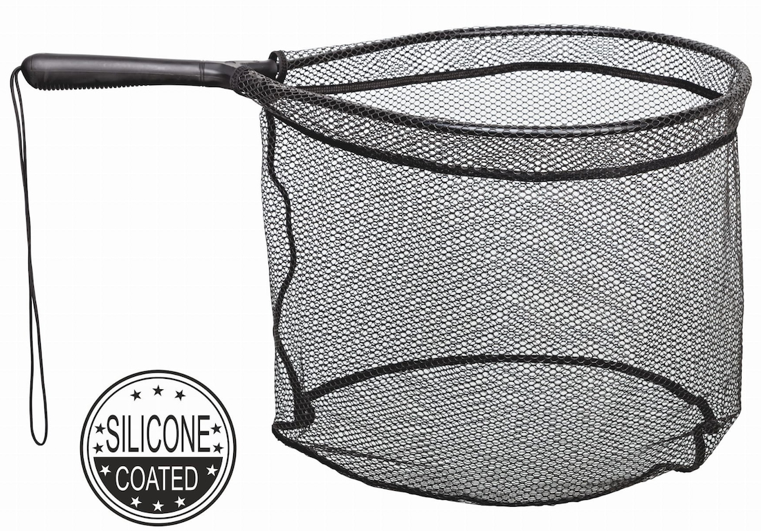 Traper Landing Net Silicone Coated Kescher mit Schonnetz