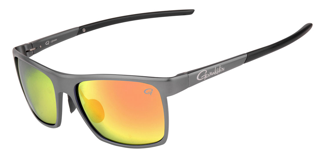 Gamakatsu G-Glasses Alu Polbrille Grey (Red Mirror)