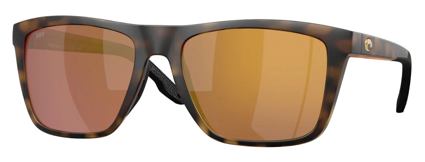 Costa Polarisationsbrille Mainsail XL Matte Tortoise Gold Mirror 580G
