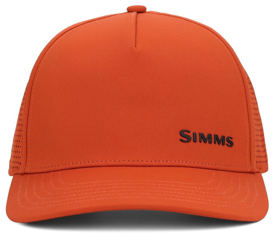 P-28360_Simms_Double_Haul_Tech_Trucker_Hat_Simms_Orange_ Simms Double Haul Tech Trucker Cap Simms Orange