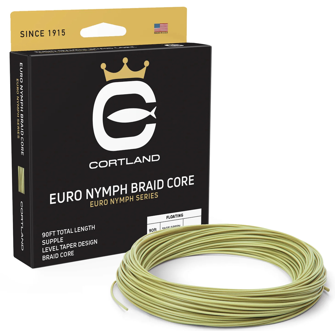 Cortland Euro Nymph Braid Core Level Fliegenschnur sage green