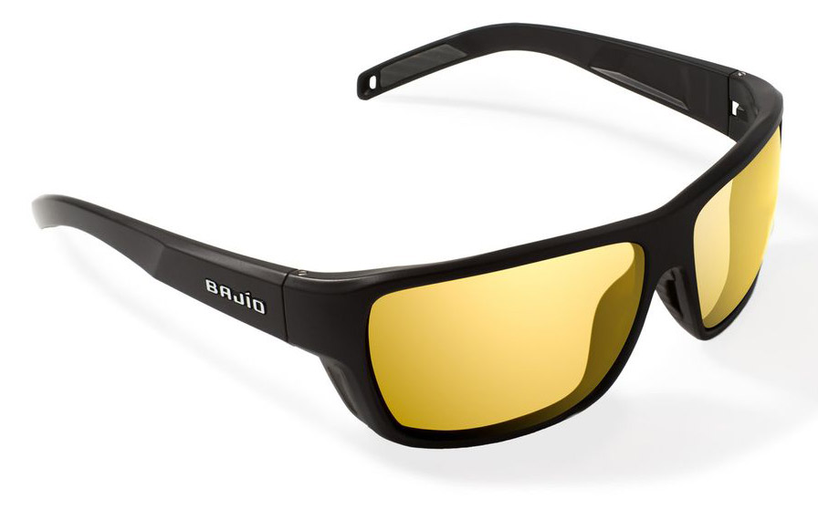 Bajio Polarisationsbrille Rigolets - Black Matte (Yellow Mirror Glass)