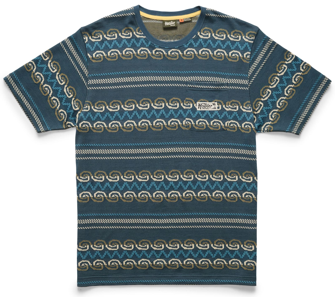 Howler Brothers Jacquard T-Shirt Zicatela Petrol Howler Brothers Jacquard T-Shirt Zicatela Petrol