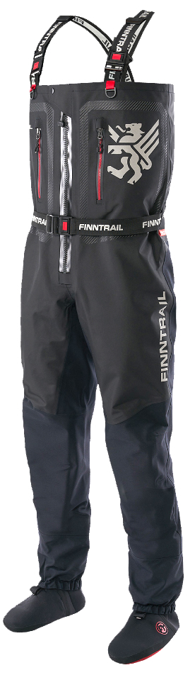 Finntrail Wader Speedmaster-Z Wathose mit Reißverschluss graphite