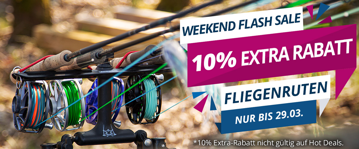 Nur 2 Tage: 10% Extra auf Fliegenruten im Sale
