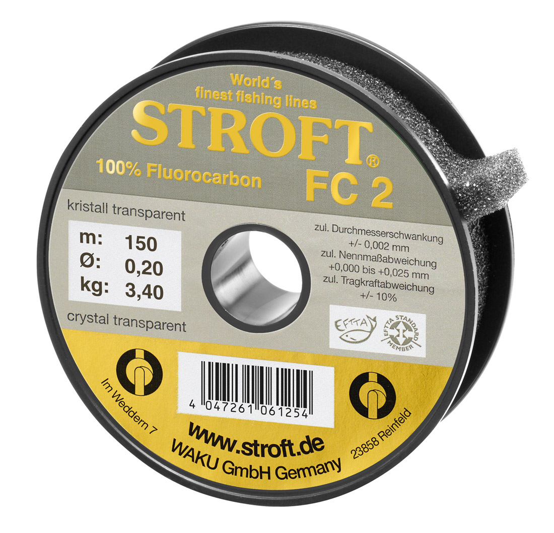 Stroft_FC2_150m_Spule_Titel Stroft FC2 Fluorocarbon 150m Spule