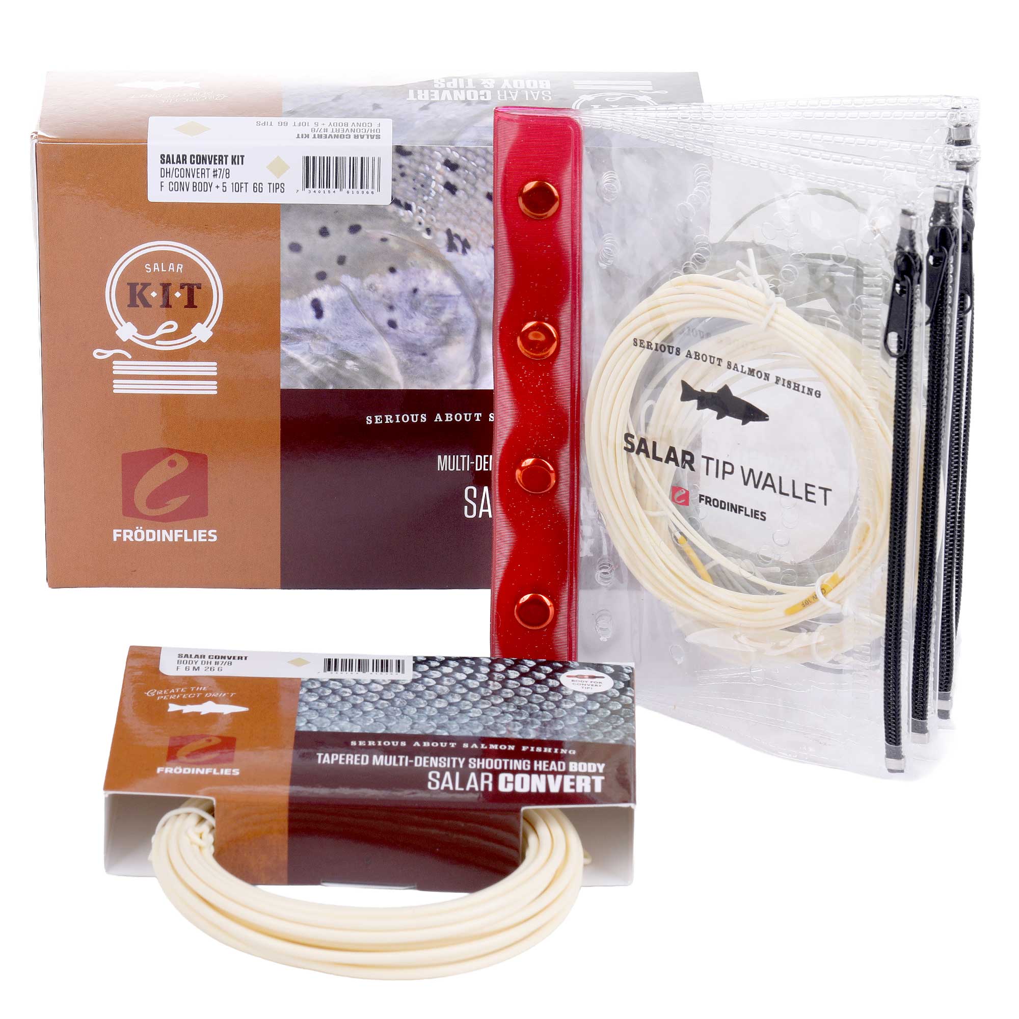 Frödin Salar Convert DH Short Spey Shooting Head Floating Kit with 3 Tips