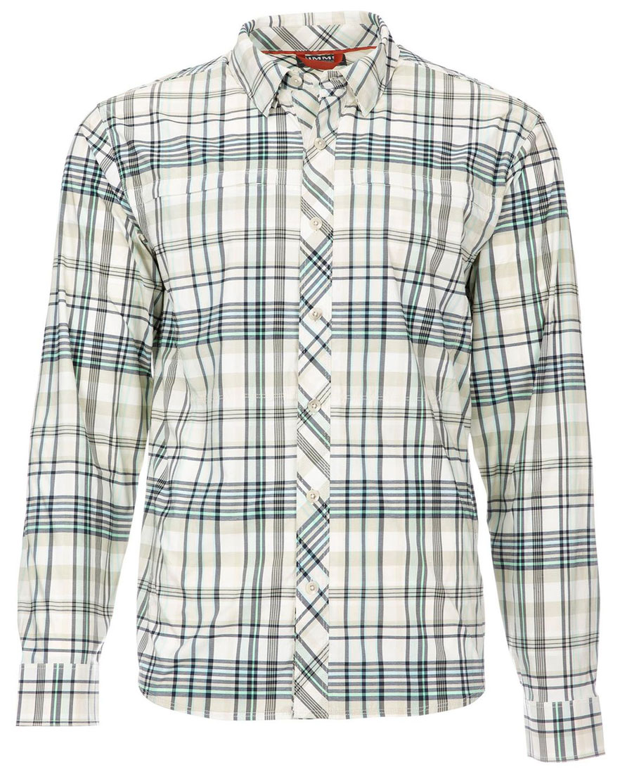 Simms Bugstopper Shirt Langarmhemd foliage madras plaid Insektenschutz