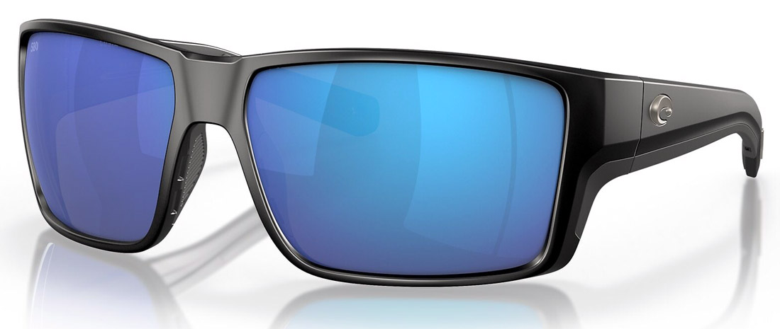 Costa_Reefton_Pro_Matte_Black_blue_mirror_1 Costa Polarisationsbrille Reefton Pro - Matte Black (Blue Mirror 580G)