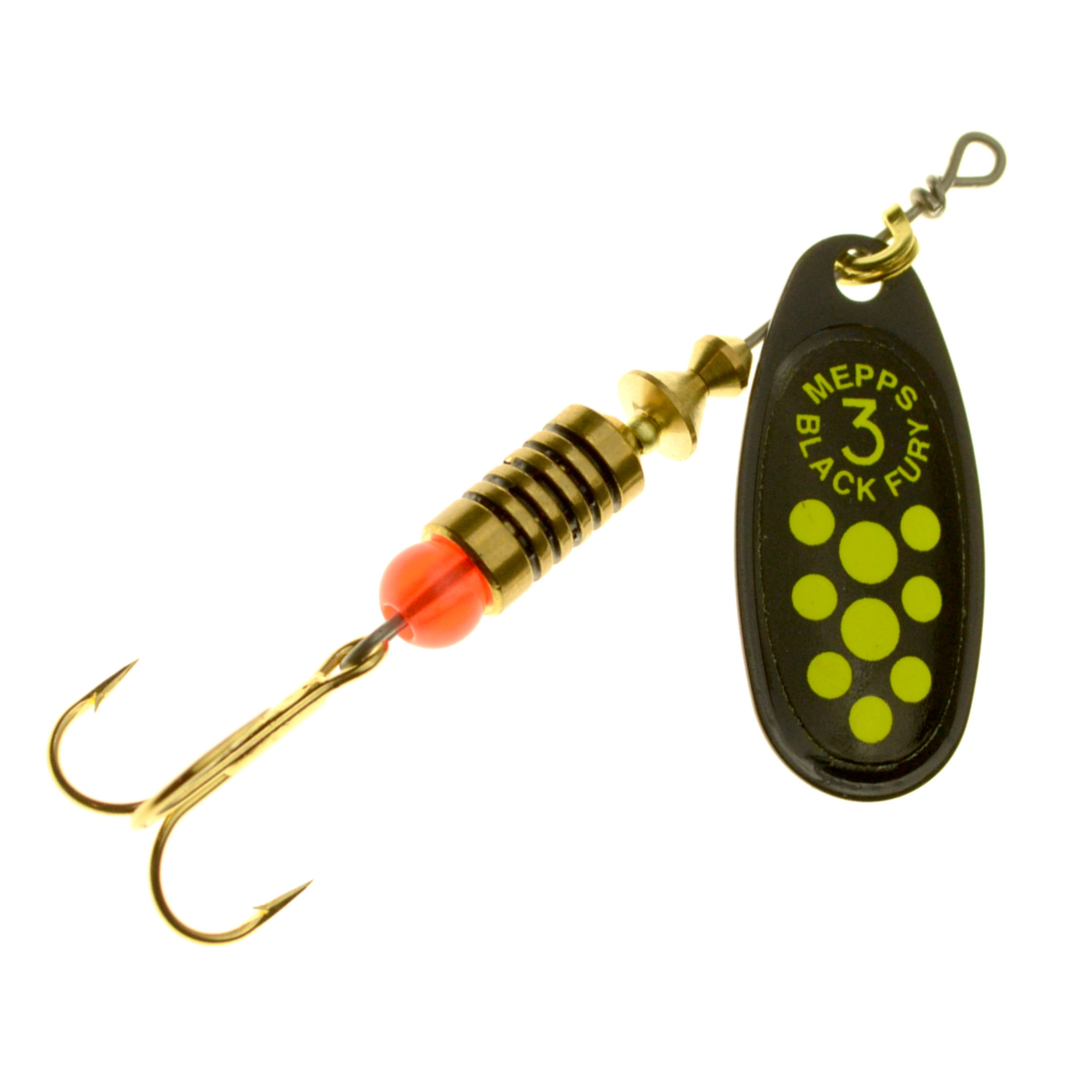 Mepps Black Fury Spinner schwarz/chartreuse