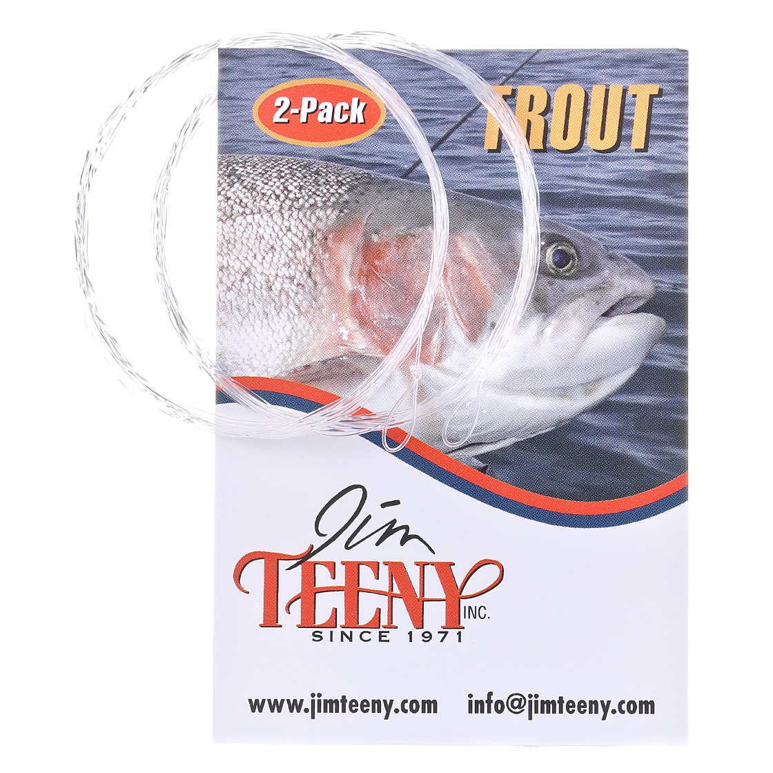 Jim Teeny Trout Tapered Leader Vorfach 9 ft. 2er Pack