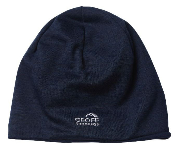 Geoff Anderson WizWool Merino Haube dunkelblau
