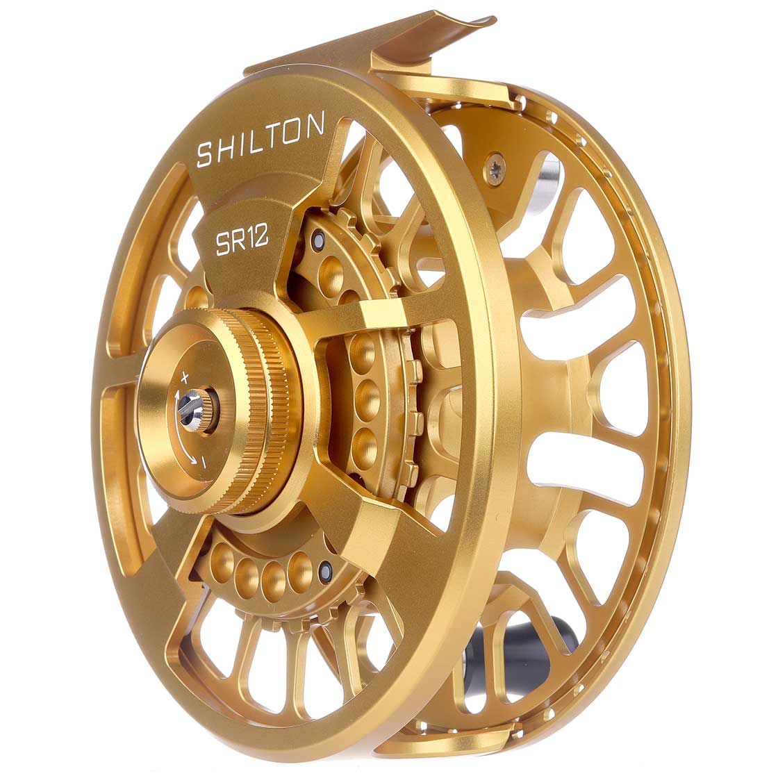 Shilton SR Series Custom Reel Gold-Gold-Gold Fliegenrolle