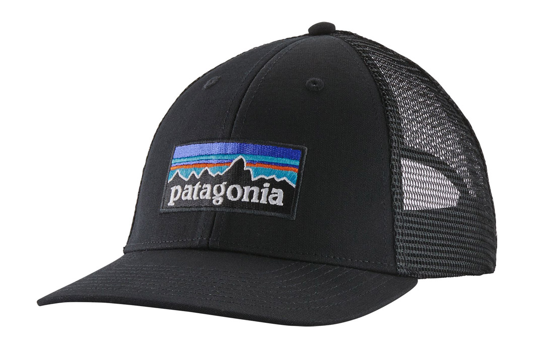 Patagonia P-6 Logo LoPro Trucker Hat Kappe BLK