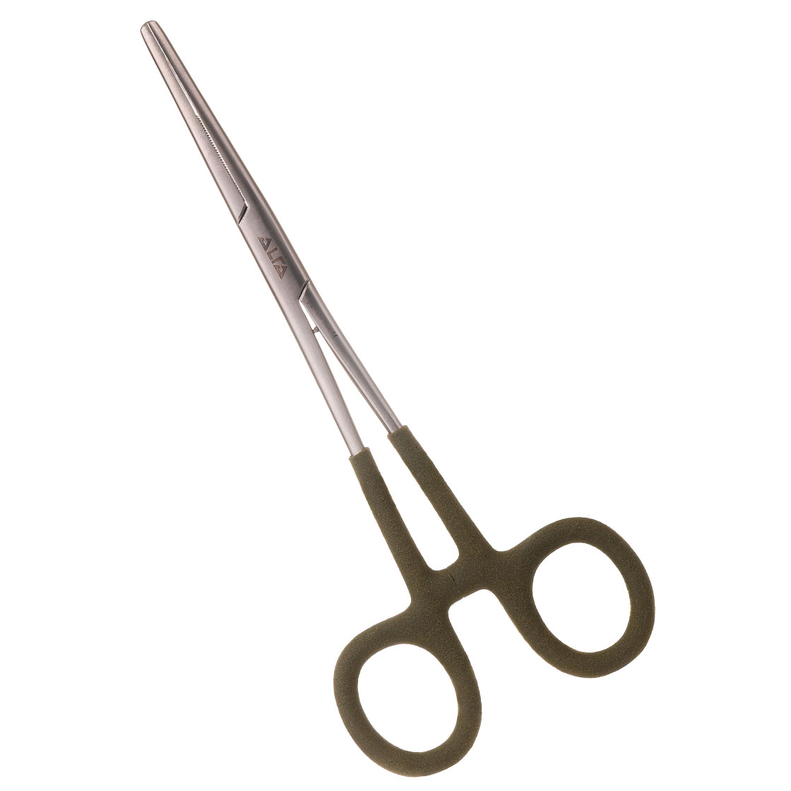 P-20454_grip_pliers_straight_olive_ Alfa Predator Comfort Grip Pliers Straight Zange olive