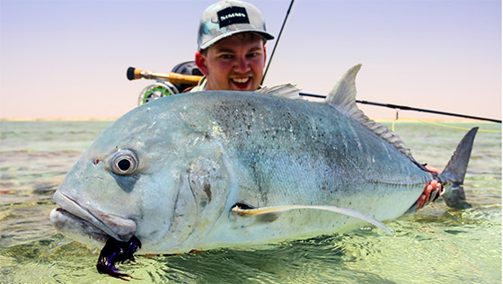 Fit fürs Salzwasser! Tipps & Tricks fürs Fliegenfischen in den Tropen. GT (Giant Trevally)