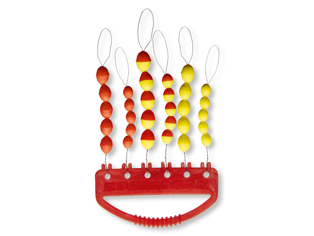 P-18223_Cormoran_Knotenschutz_Gummipuffer_Stopper_Sortiment_gelb_rot_2 yellow/red