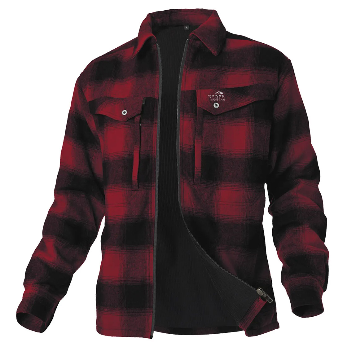 Geoff Anderson Ezmar2+ Flanellhemd mit Innenfutter rot