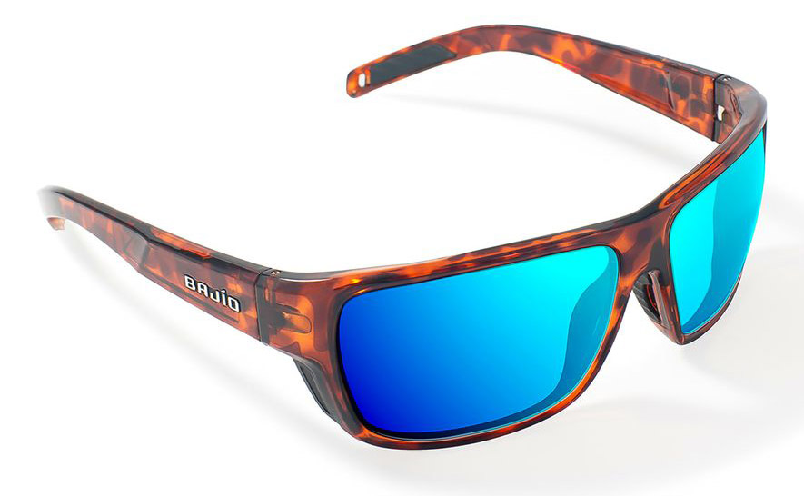 Bajio Polarisationsbrille Rigolets - Brown Tort Gloss (Blue Mirror Glass)