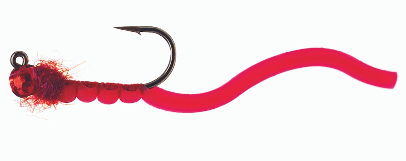 Umpqua Nymph Squirmy Wormie Jig #12 Blood Red