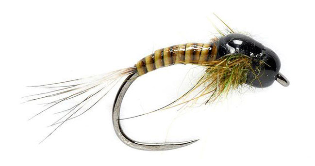 Fulling Mill Nymphe - Olive Quill Nymph Barbless
