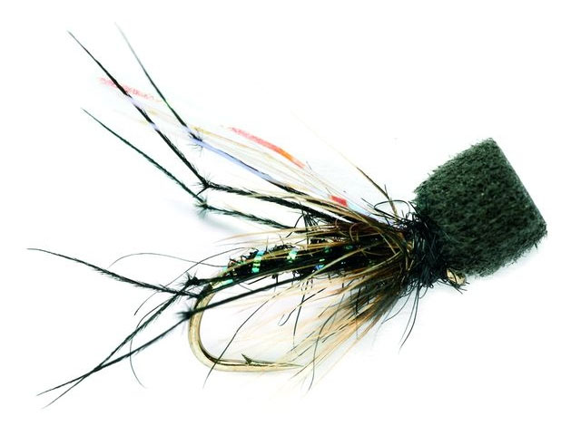 Fulling Mill Trockenfliege - Hopper Popper Grashüpfer schwarz