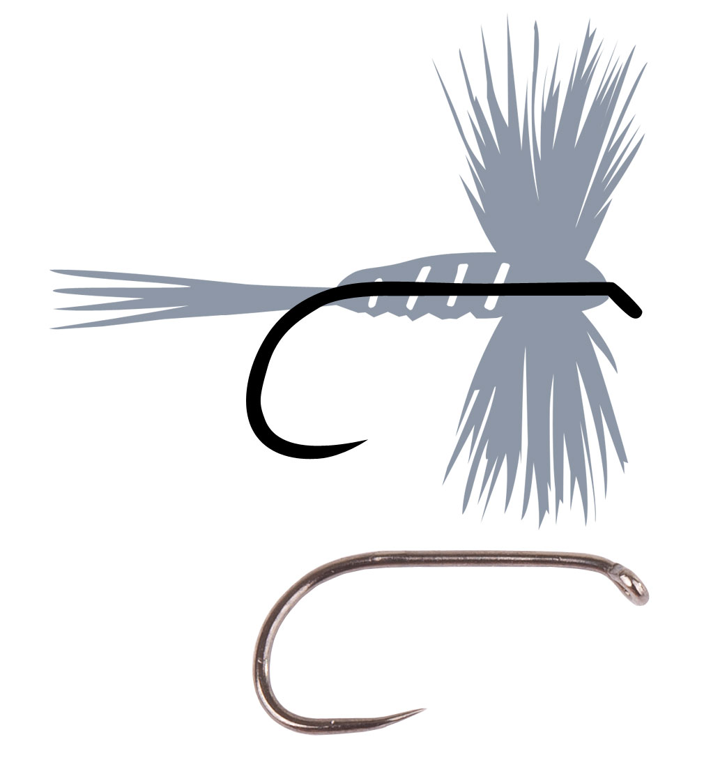tunca-TE15-wide-gape-dry-fly Tunca Expert Fliegenhaken TE15 Wide Gape Dry Fly ohne Widerhaken