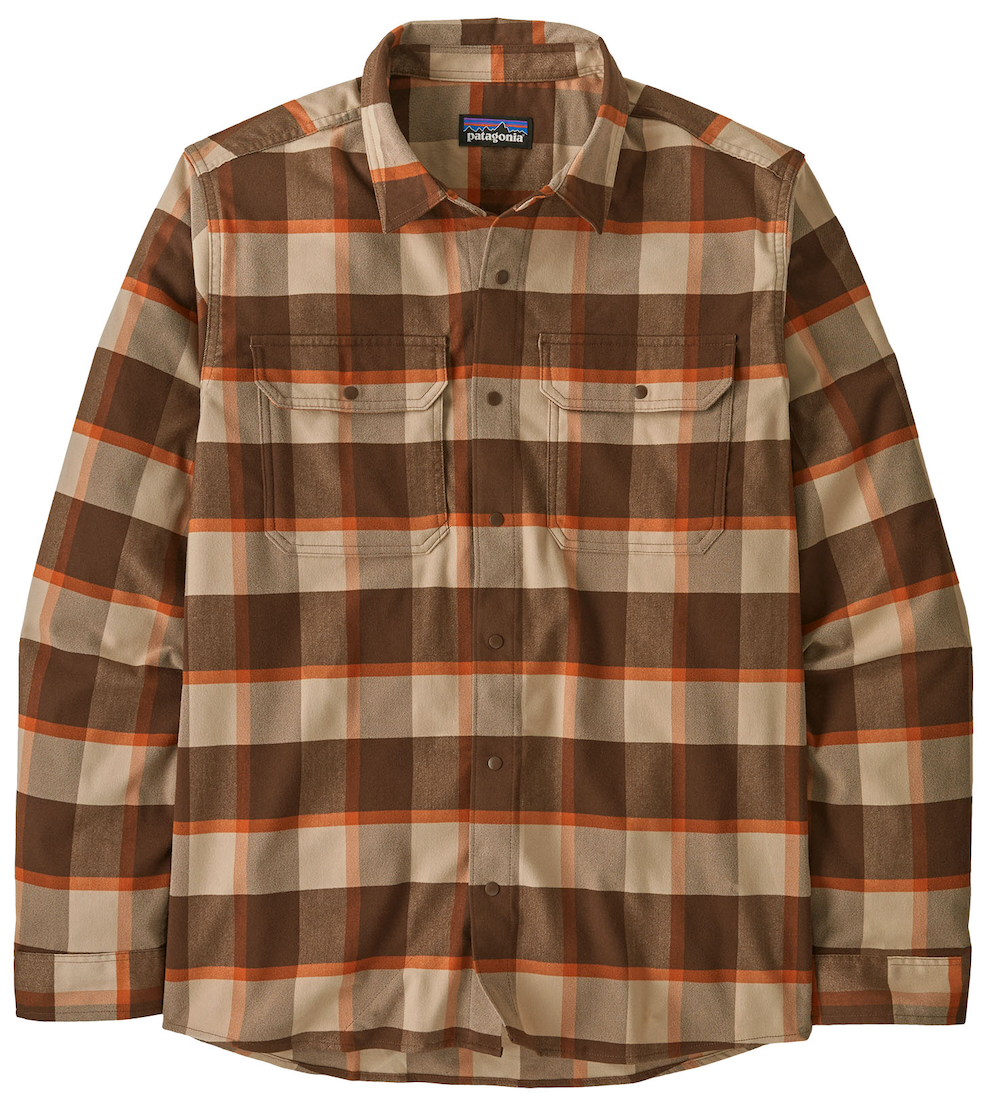 P-28988_Patagonia_Canyonite_Flannel_Shirt_CLMO_ Cliff's Edge: Molasses Brown (CLMO)