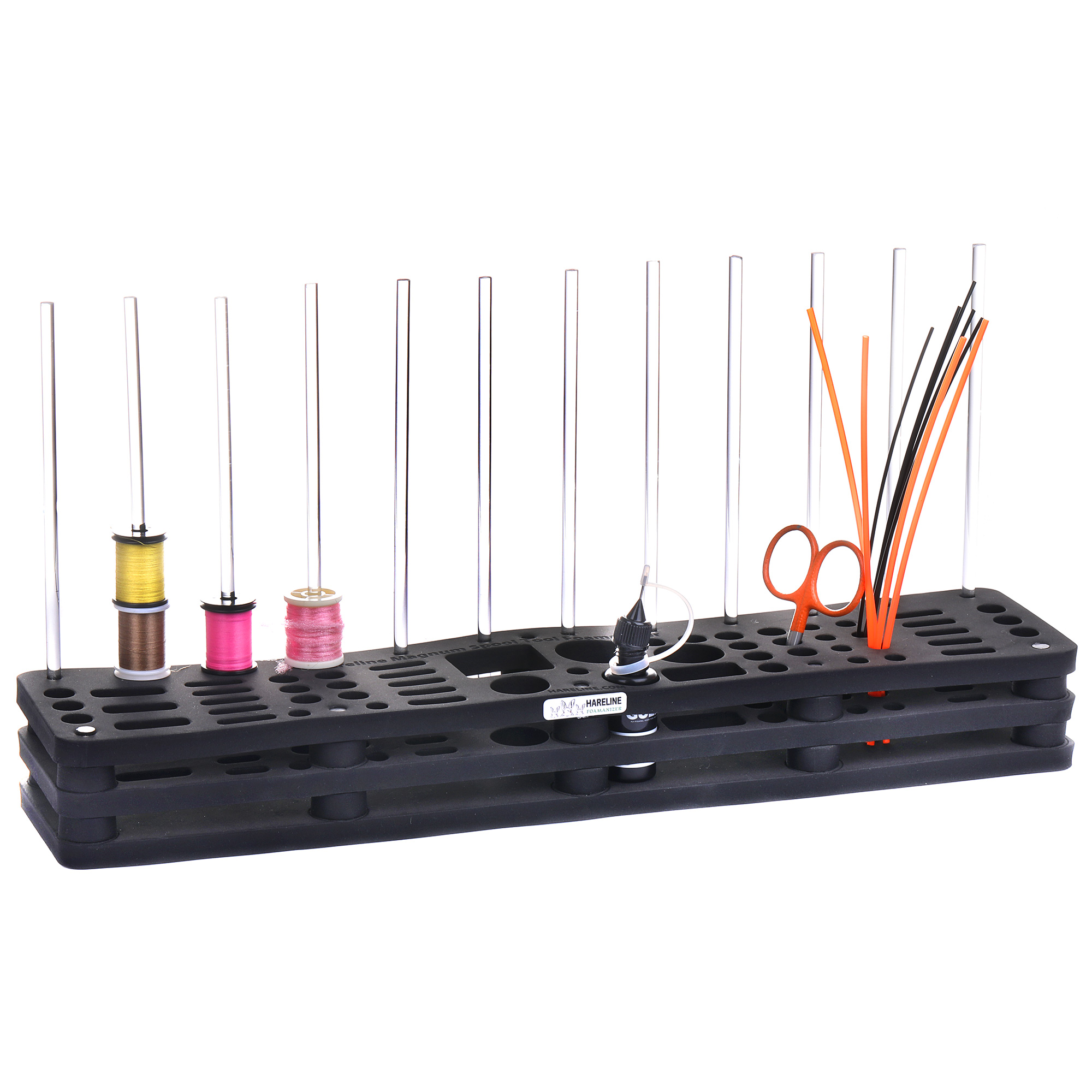 Hareline Magnum Spool / Tool Module Foamanizer 18.5" - Aufbewahrungsstation für den Bindetisch