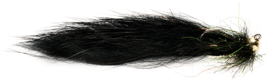P-24197_Fulling_Mill_Crostons_Belly_Flop_Sculpin_Black_ Fulling Mill Streamer - Croston's Belly Flop Sculpin Black Barbless