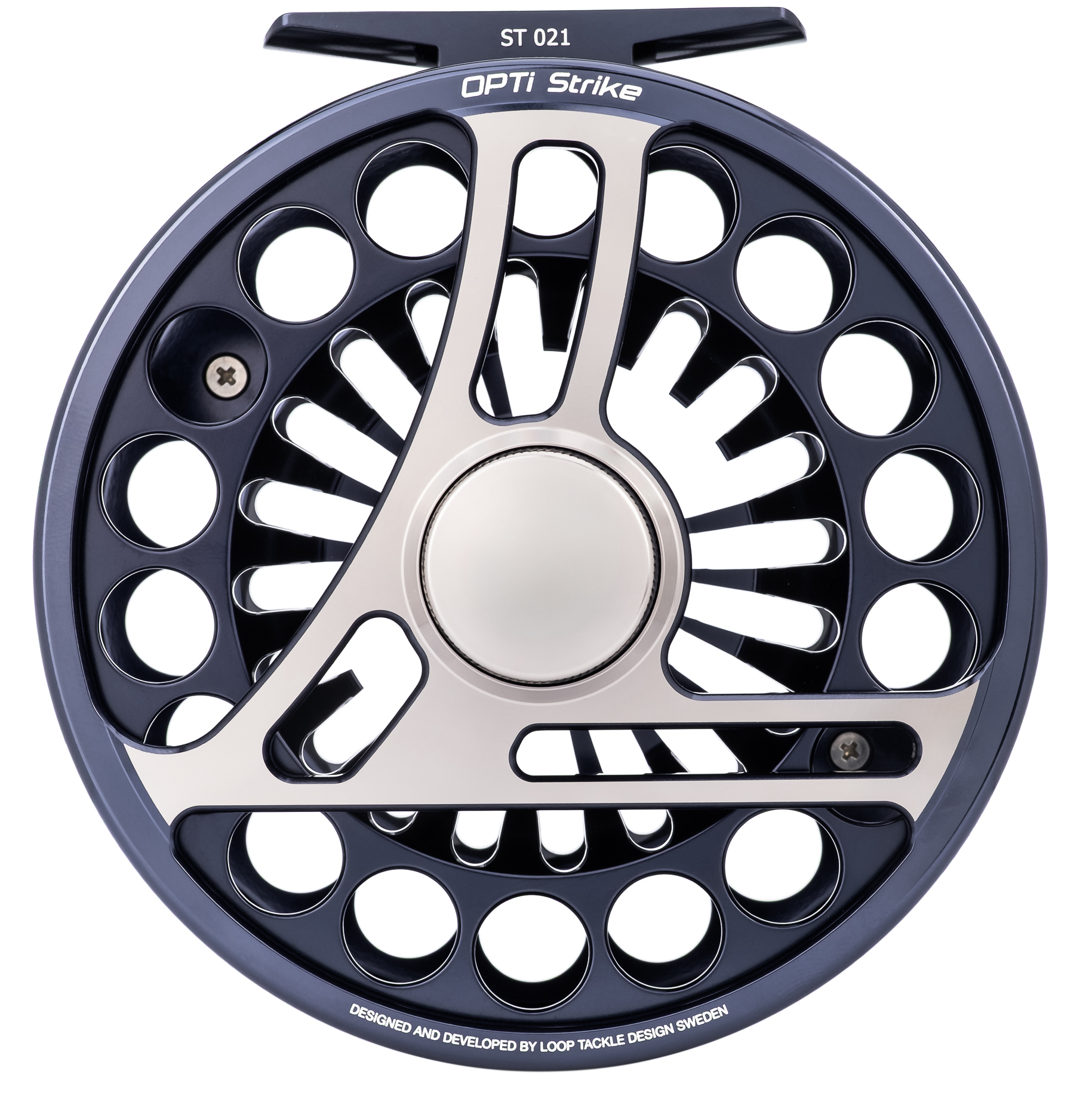 Loop Opti Strike Fliegenrolle Storm Blue