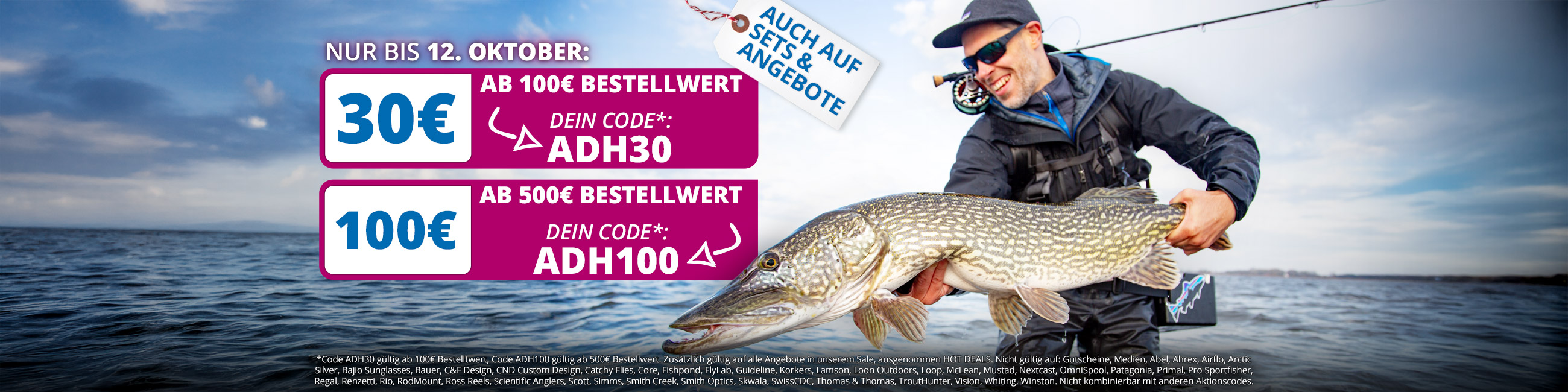 Neue Gutscheine: 30€ oder 100€ mit ADH30 oder ADH100