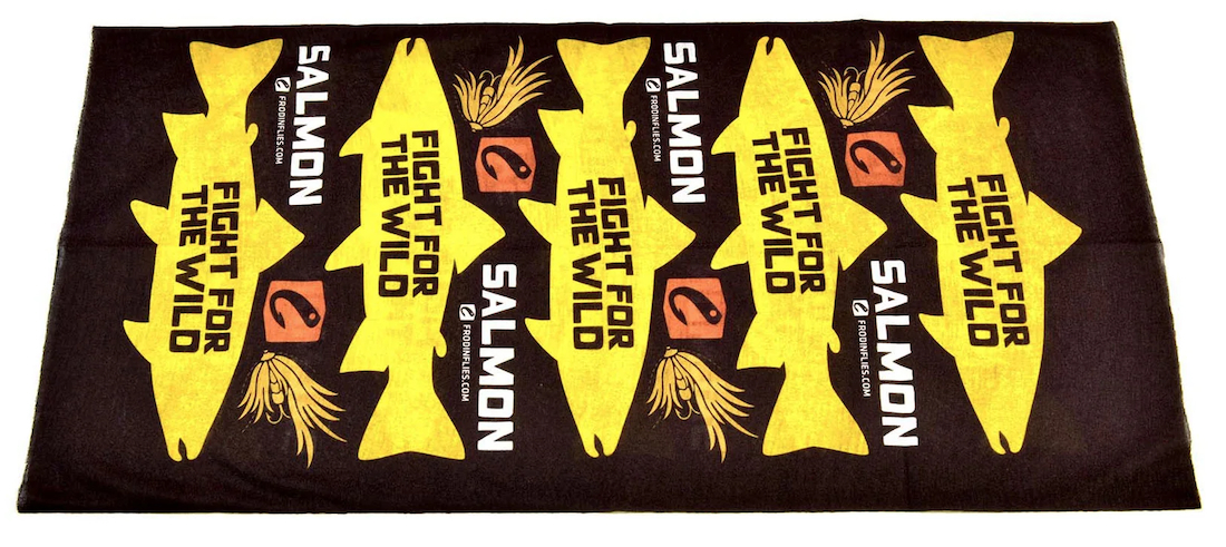 P-26619_Frodin_Flies_Neck_Tube_Brown_ Frödin Salar Salmon Club Neck Tube Nacken- und Halswärmer brown