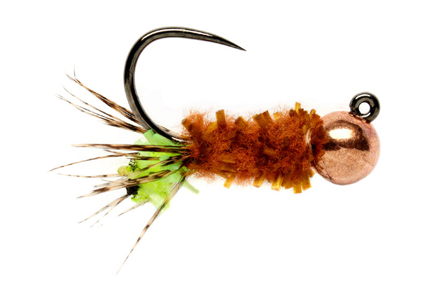 fulling_mill_Chewing_Gum_Cased_Caddis_Chartreuse Bindebeispiel