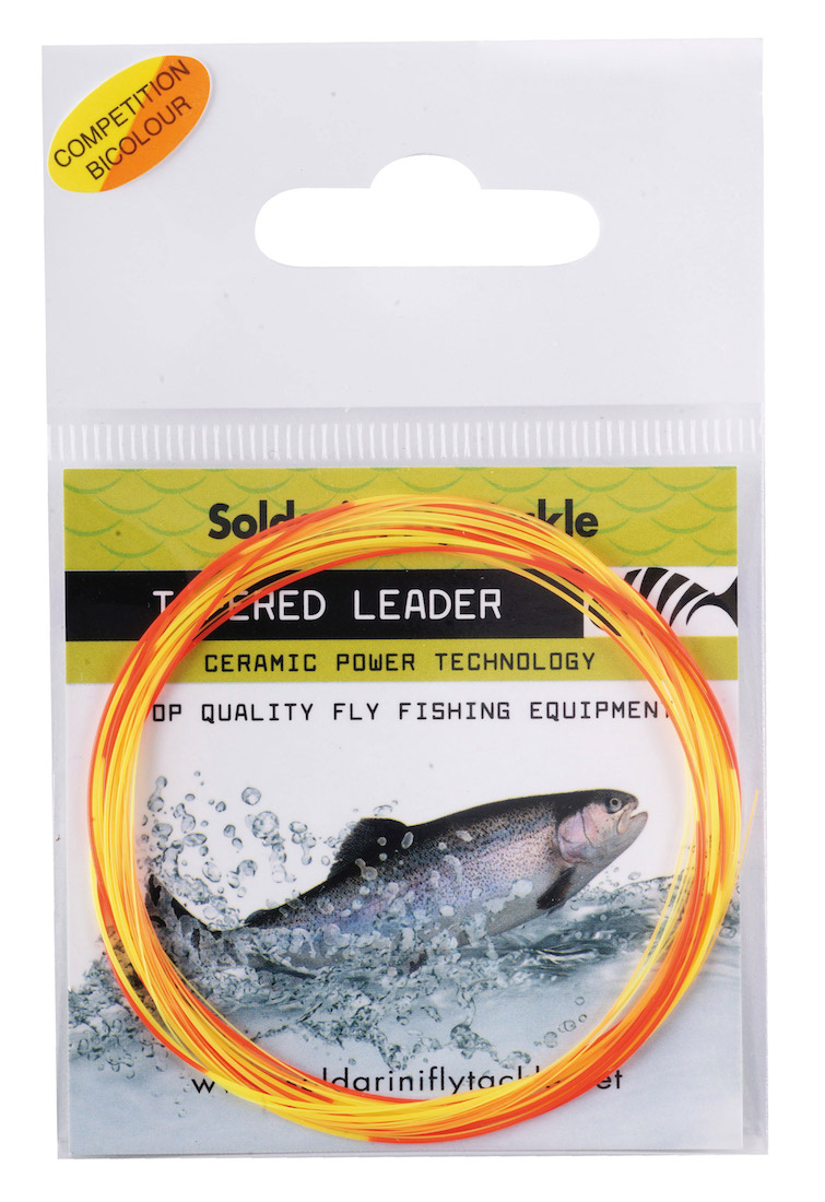 Soldarini Fly Tackle Euro Nymph Competition Bicolour Tapered Nymphen-Vorfach 12 ft