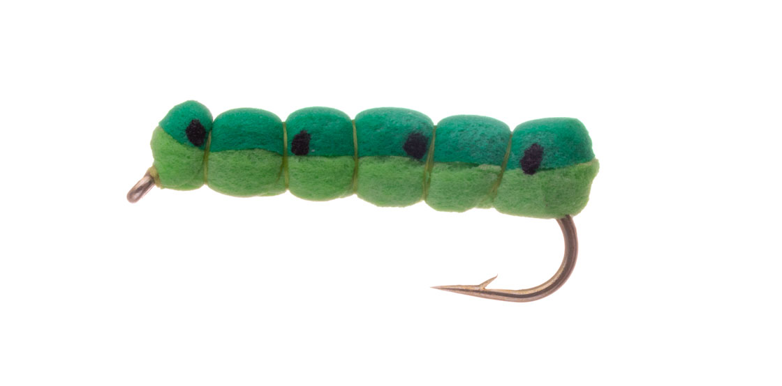 15929_Vania-Realistic-Green-Caterpillar Vania Realistic Green Caterpillar Trockenfliege