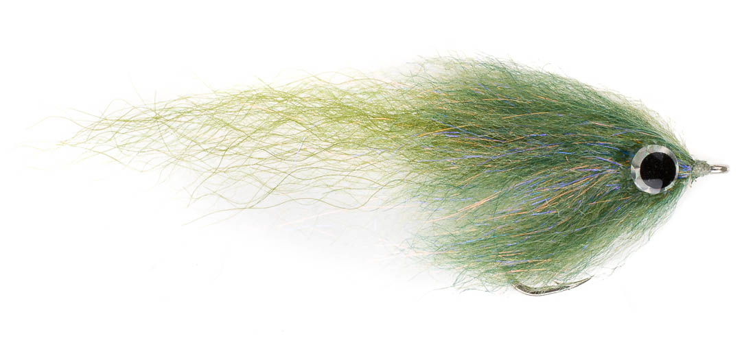 Fishient H2O Salzwasserfliege - Brush Fly olive & white